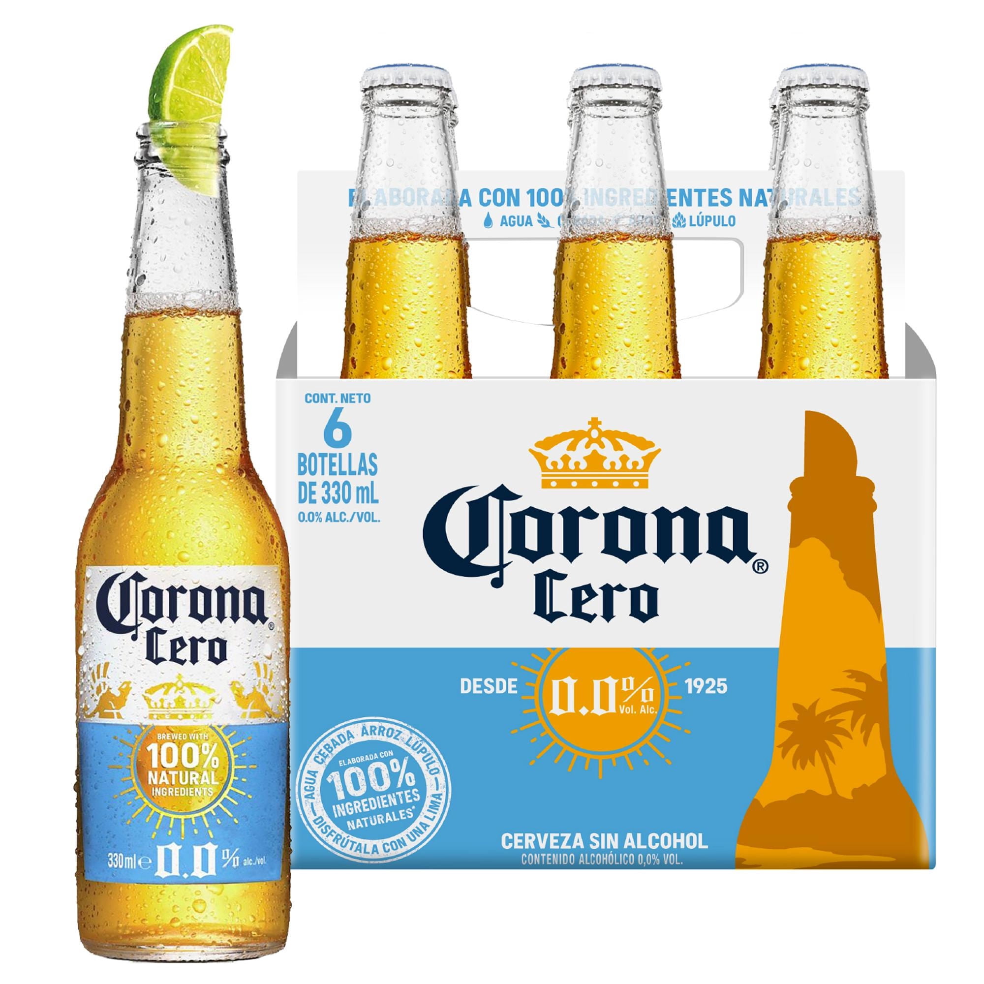 Cerveza Sin Alcohol 0.0° Pack 6 Botella 330 ml Corona