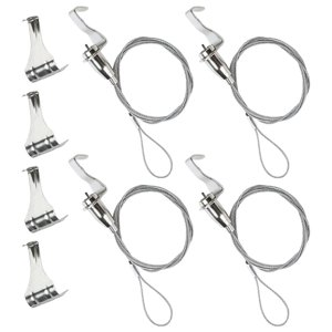 Bothyi - 4 Piezas De Sistema Para Colgar Cuadros Con Riel, Accesorios Para Manualidades, Hardware, 0,5 M