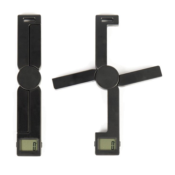 Báscula portátil para alimentos TriTree X, negra, capacidad de 5 kg/11 libras