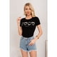thumbnail image 1 of Polera Mujer Algodon Manga Corta Diseño Aplicaciones 2016, 1 of 3