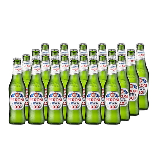 Peroni - Pack 24x Cerveza Sin Alcohol Sin Alcohol Botellín 0° 330cc