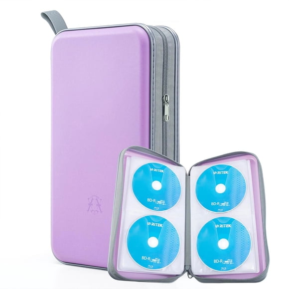alavisxf xx Estuche organizador rígido para CD, capacidad para 96 discos