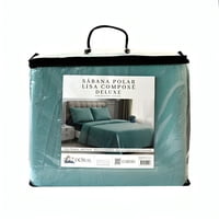 Sábanas De Polar Composé King / Bicolor Turquesa – Doral