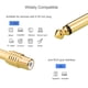 thumbnail image 5 of Adaptador RCA a 1/4, 2 piezas. Adaptadores de audio RCA hembra a 6,35 mm (1/4 pulgada) macho mono TS de cobre chapado en oro., 5 of 7