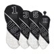 thumbnail image 1 of 4 Fundas Para Cabezas De Palos De Golf De Cuello Largo De Cuero Sintético Para Adultos, Estilo A, 1 of 5