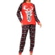 thumbnail image 1 of Pijamas navideños familiares de moda, camisetas y pantalones de manga larga para papá, mamá y niños, conjunto de pijamas a juego con estampado de alce y nieve (mamá), 1 of 5