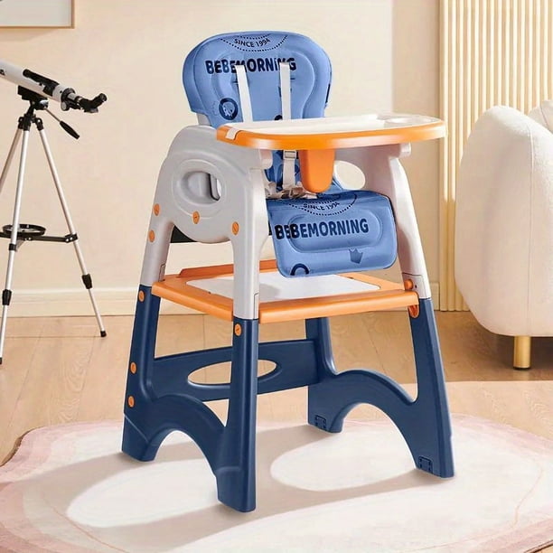Adjustable Height Learning Chair for Babies - 3 In 1 Kids Plastic Toddler Booster Dining Eating Feeding Chair