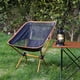 thumbnail image 2 of 1pc Ultralight Folding Camping Chair, Detachable Portable Folding Moon Chair For Outdoor Camping Beach Fishing Hiking, 2 of 4