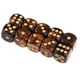 thumbnail image 2 of Dados De Juego De 6 Lados Dados De 16 Mm Para Juegos De Mesa Y Ense?anza De Matemáticas Negro + Dorado, 2 of 5