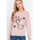 thumbnail image 1 of Top Tipo Jersey de Felpa Francesa con Lentejuelas, 1 of 4