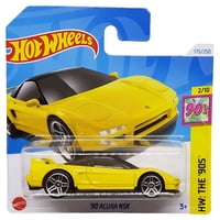 Auto Hot Wheels '90 Acura Nsx A Escala 1:64 Fundido A Presión, Amarillo