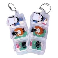 Genérico - Set 8 Mini Pastillero Dibujos Toma Diaria Niños Portatil Lau