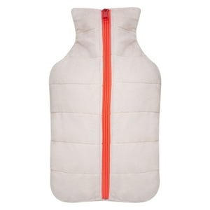 Guatero Thermicachile 2 Lt Parka Blanca Cierre Naranja