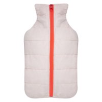 Guatero Thermicachile 2 Lt Parka Blanca Cierre Naranja