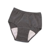 Ioensy - Ropa Interior Suave Para Incontinencia Para Hombres, Orina Para Dormir Durante Mucho Tiempo, Conducir Para Adultos, Gris Oscuro M