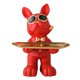 thumbnail image 5 of Estatuilla Para Artículos Diversos, Estatua De Perro, Bandeja Organizadora De Entrada, Color Rojo, 5 of 5