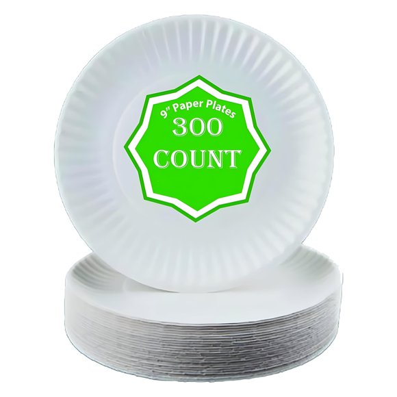 Plato de papel Perfect Stix de 9 pulgadas, paquete de 300