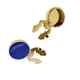 thumbnail image 2 of 2 Piezas Hombres Gemelos Traje Decoraciones Formal Evento Botón Cubre Hombres Regalo Azul, 2 of 3