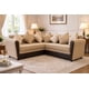 thumbnail image 1 of SECCIONAL ALEMANIA PU CAFE TELA BEIGE, 1 of 2