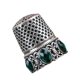 thumbnail image 5 of Dedal De Costura Dedal Duradero Para La Yema Del Dedo Para Acolchar Accesorios De Bordado Plata Con Cristal, 5 of 5