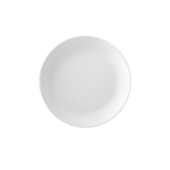 Set de 6 Platos Melamina Redondo Sin Borde Blanca 17 Cm Línea Clásica