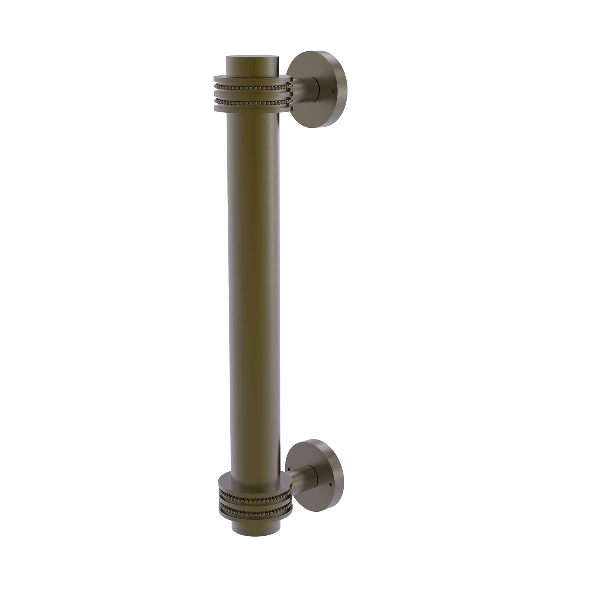 Tirador De Puerta Allied Brass 402d Con Detalles Punteados, 20 Cm, Latón Envejecido