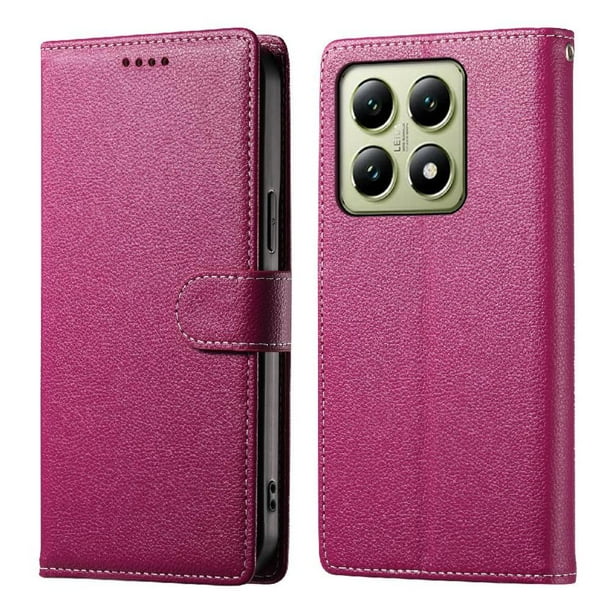 Funda para FOXDOCK Xiaomi 14T Pro 5G– Cuero Premium, 3 ranuras para tarjetas, Protección contra impactos