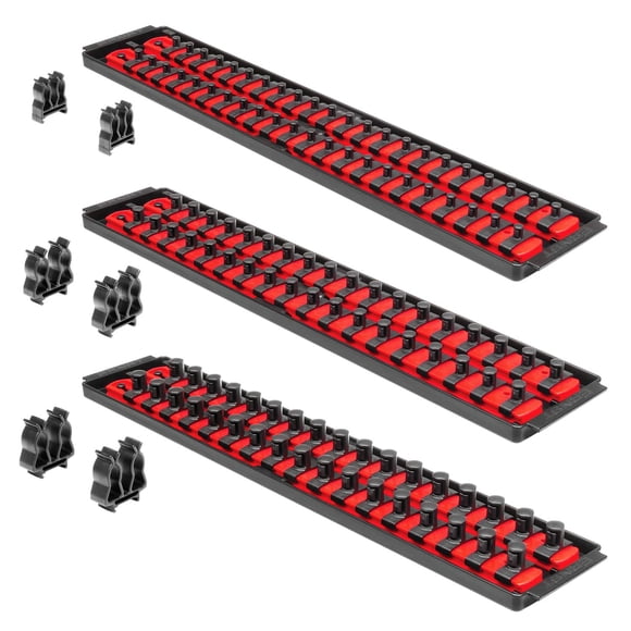 Organizador de Herramientas Ernst 8510A Pack de 3 Rojo con Bloqueo Giratorio