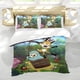 thumbnail image 5 of Lupi y Baduki Conjunto de sábanas temático, trío de piezas, cómodo y amigable con la piel, diseño único, regalo de decoración para el hogar para familiares, amigos y fans,135cm *200cm, 5 of 6