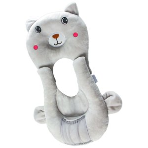 Magideal - Almohadas De Alimentación De Bebé 2 En Un Multifuncionales, Almohada De Cojín De Autoalimentación, Soporte Para Biberón, Almohadas De Lactancia Para Perro Gris