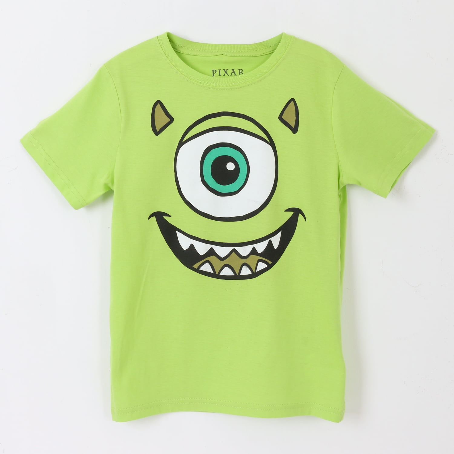 Polera Manga Corta Niño Verde Mike Wazowski Pixar Disney
