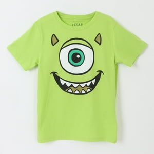 Polera Manga Corta Niño Verde Mike Wazowski Pixar Disney