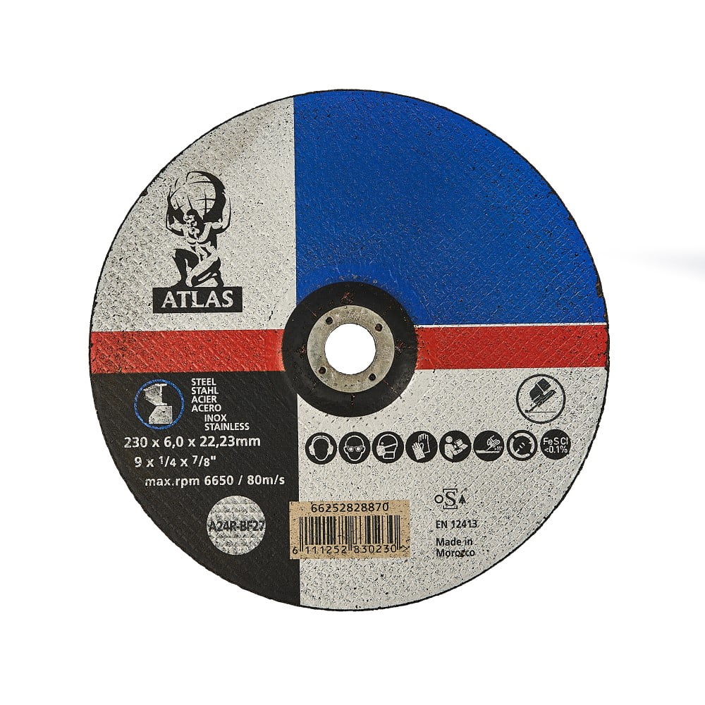 Atlas - Disco De Desbaste Metal 9 Pulg