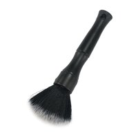 Ioensy - Cepillo Compacto Para Detalles De Coche, Mango Cómodo Para Emblemas, Consola, Ventilación De Ca, Corto, Negro