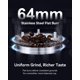 thumbnail image 3 of Molino de Café MOKKOM de 64 mm con Muela Plana y 100 Ajustes, 3 of 9