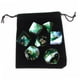 thumbnail image 3 of Paquete De 7 Dados Poliédricos Con Bolsa De Juguetes Para La Enseñanza De Matemáticas Verde, 3 of 3