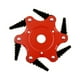 thumbnail image 5 of Cortador De Cabeza De Cortacésped De Acero 65MN Suministros Universales Para Patio De Césped Rojo, 5 of 5