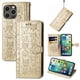 thumbnail image 1 of Funda Cartera FOXDOCK para iPhone 14 ProMax , Flip PU con Relieve de Gatos y Perros, Tarjetero y Soporte, 1 of 6
