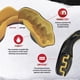 thumbnail image 3 of Protector bucal deportivo SAFEJAWZ de doble capa Premium Goldie para adultos, 3 of 6