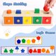 thumbnail image 4 of Juguete de clasificación Peacurh Montessori de madera, color y forma de 1 a 4 años, 4 of 6