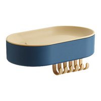 Magideal - Caja De Jabón De Pared, Organizador De Baño Colgante De Drenaje, Estante De Almacenamiento De Baño De Secado Fácil, Estante De Jabón Multifuncional Pa Azul