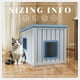 thumbnail image 3 of Cat House PatioZen para uso interior y exterior, color azul duradero, 3 of 3