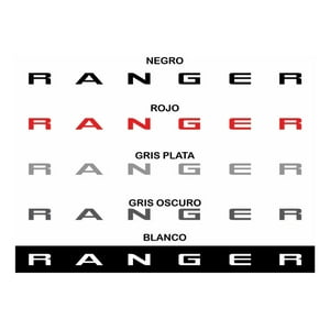 Rienda Libre - Sticker Ford Ranger Xlt Limited 4Wd Portalón