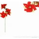thumbnail image 1 of Pack 6 Flores Navideña De Navidad Rojas 60cm Dorado Lisa, 1 of 3