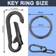 thumbnail image 2 of 4-Pack Small Keychain Rings, Metal Key Carabiner Clip, Mini E, 2 of 3