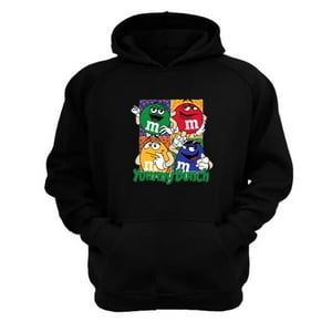 Genérico - Poleron Canguro M&M Negro Talla Xs Unisex