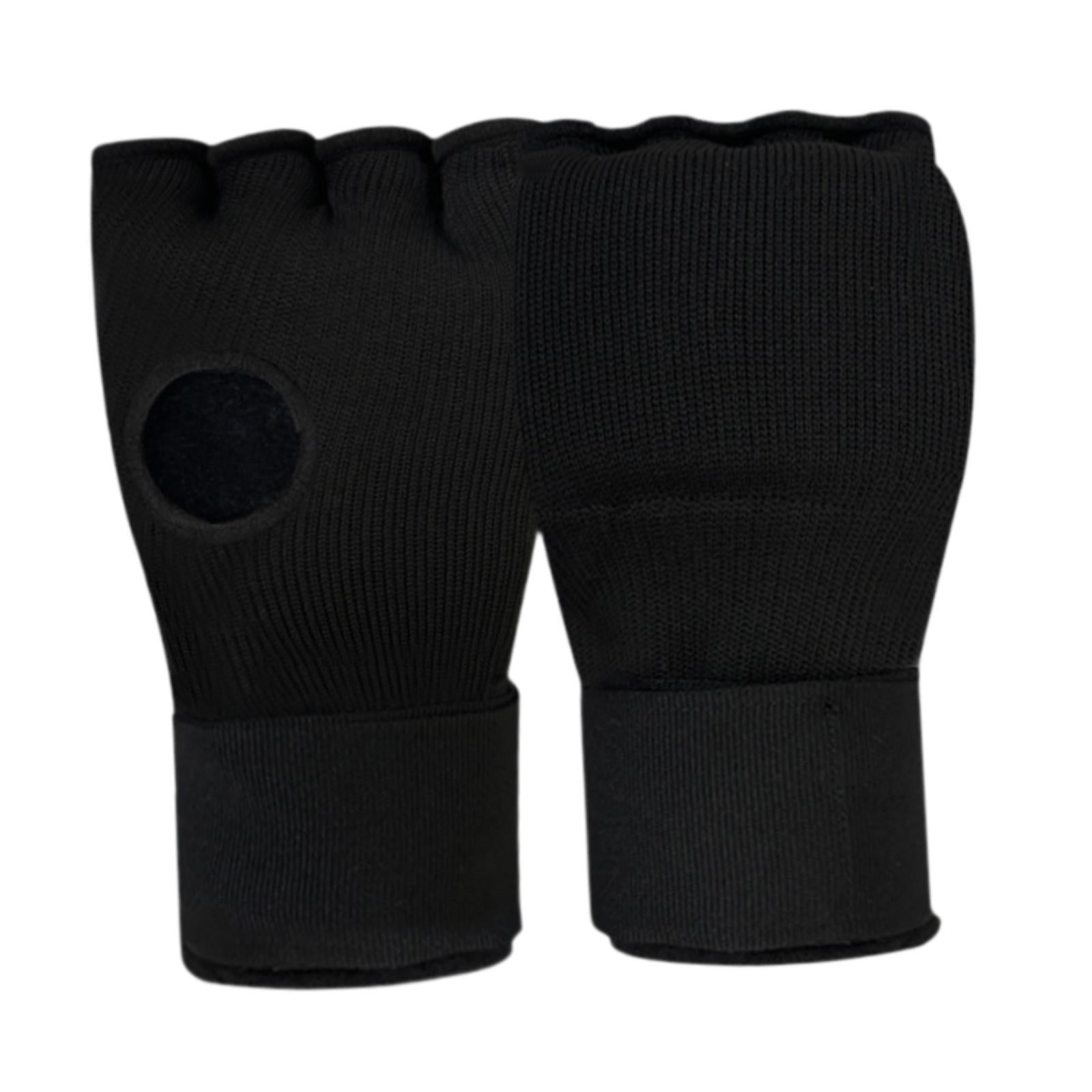 Magideal - Vendas De Gel Para Boxeo, Guantes Interiores, Protección Acolchada Para Manos Para Hombres Y Mujeres, Correas De Muñeca Rápidas Para Sanda, Ejercicio, Negro