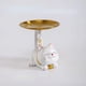 thumbnail image 1 of 1pc Resin Cute Cat Storage Tray, Statue Sculpture, Creative Key Holder, Modern Figurine For TV Cabinet Home Decoration Gift,room Decor,home Decor, 1 of 2