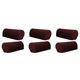 thumbnail image 4 of Juego de 6 muebles de franela Sofá Reposabrazos Cubiertas Protectores Café oscuro, 4 of 5