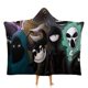 thumbnail image 1 of Puertas de Figuras Manta Capa con Capucha Anti-Bolitas, Manta de Lana Ártica Suave, Manta Portátil de Felpa Ligera y Lujosa, Poncho para Siesta en Casa y Oficina, 100*130cm, 1 of 6